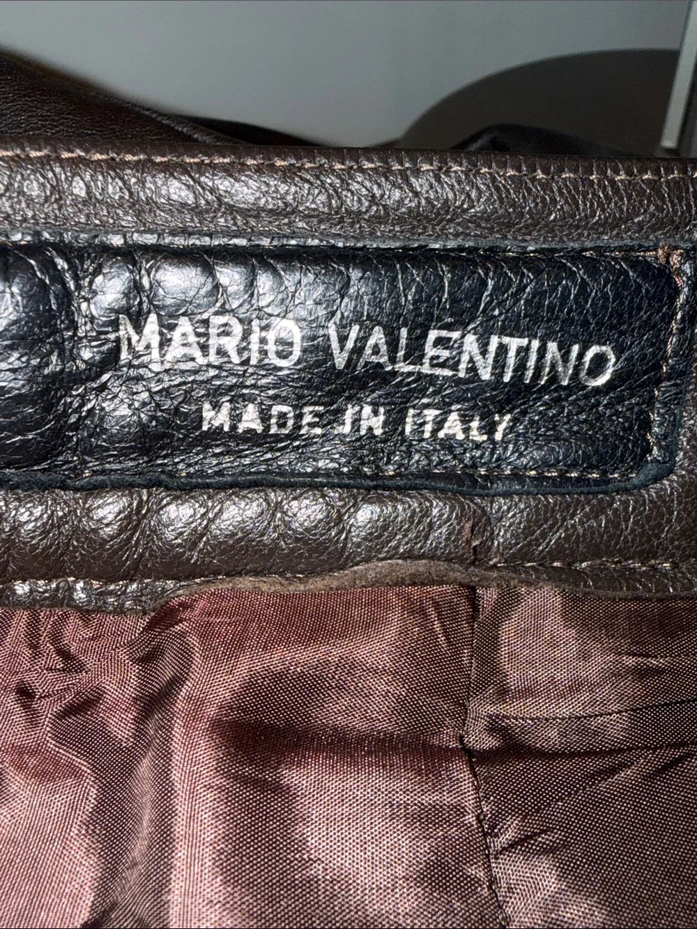 Vintage Valentino Espresso Brown Leather Pants